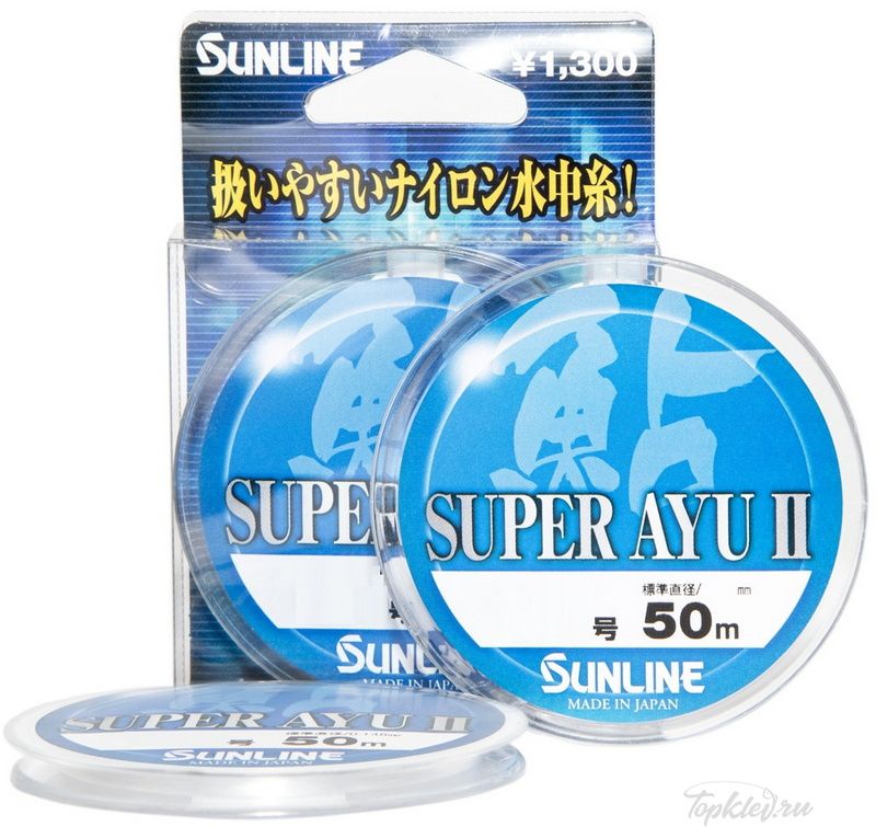 Монолеска Sunline Super AYU 50м #0.3/0.09mm