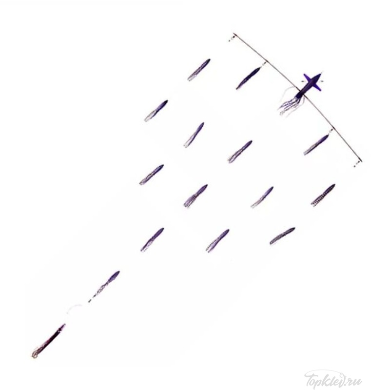 Оснастка Higashi 36 Right Direction Flock fish 6 Squid 540гр #Purple/Black