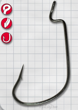 Крючок Gamakatsu Worm 314 MB №1/0 (6шт.)