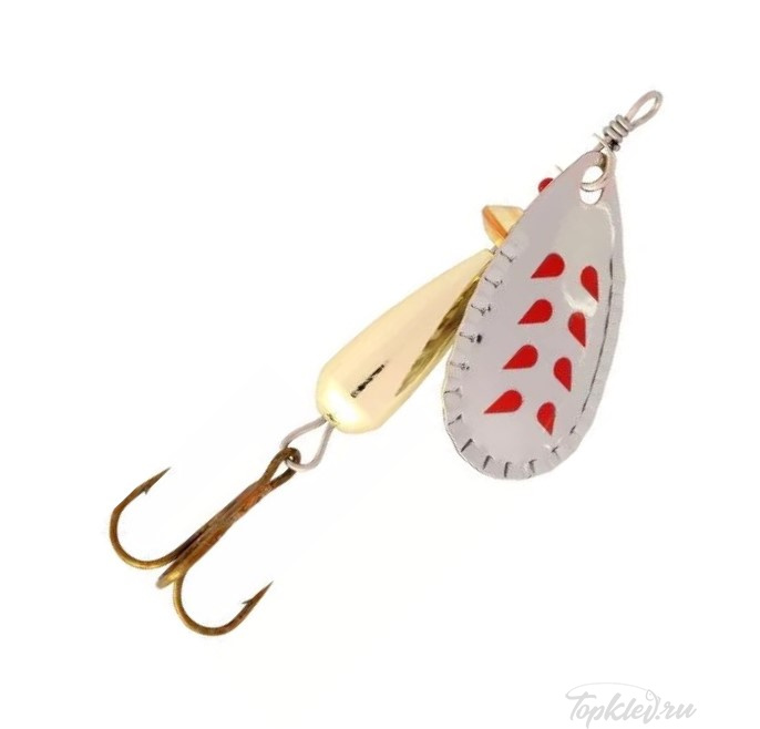 Блесна вращающаяся Abu Garcia Droppen 12g Silver/Red Marks Блесна вращающаяся Abu Garcia Droppen 12g Silver/Red Marks