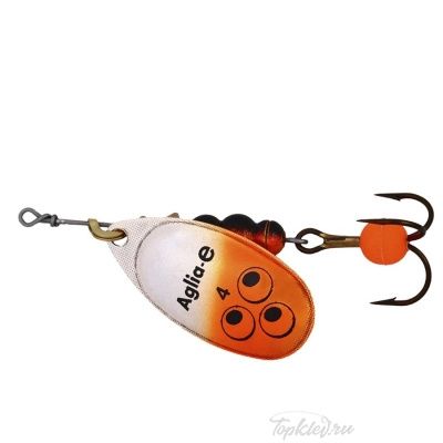 Блесна вращающаяся Mepps "Aglia E" №4 Orange Bright на подложке 1 шт.