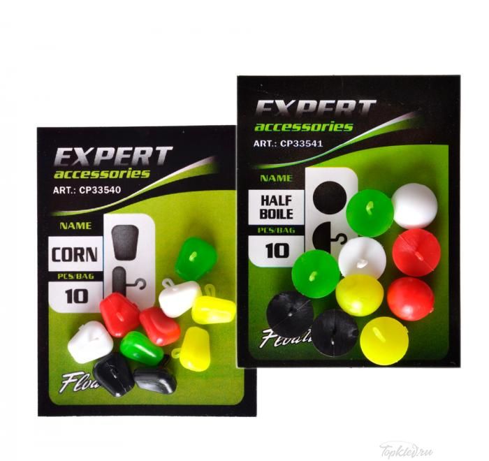 Плавающий стопор для бойлов Carp Pro кукуруза разноцветная (10 шт)