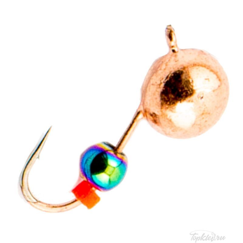 Мормышка вольфрамовая Dixxon DS Fishing Шар с ушком d6,0, медь (5 шт)