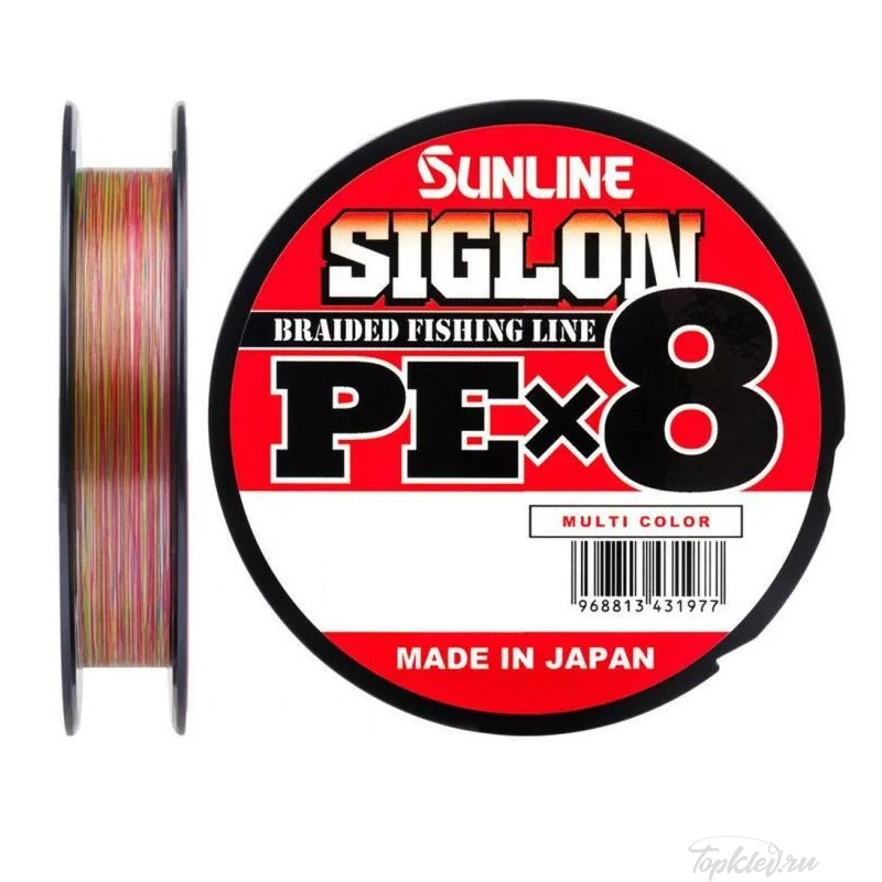 Шнур плетеный Sunline Siglon PE x8 (300 м, 0.418 мм, 40 кг) #5Color 90LB