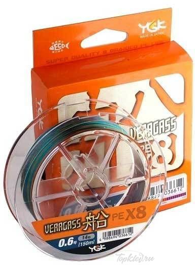 Шнур плетеный YGK VERAGASS FUNE X8 150m #1.2 max 25lb (438334)