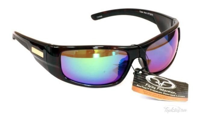 Очки Flying Fisherman 7738TA Cape Horn, Tortoise, Amber/Green Mirror
