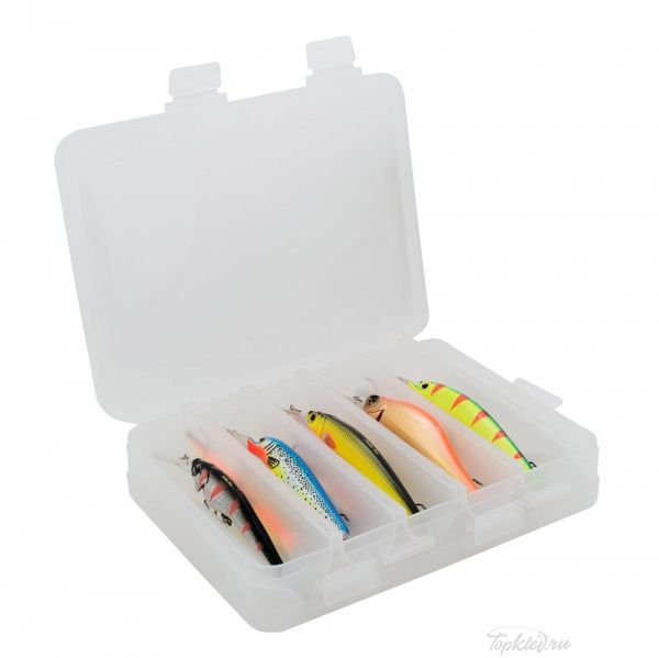 Коробочка Три Кита ВБ-3 2-х сторонняя для воблеров и балансиров (5+5 отд.) (200*160*45мм)