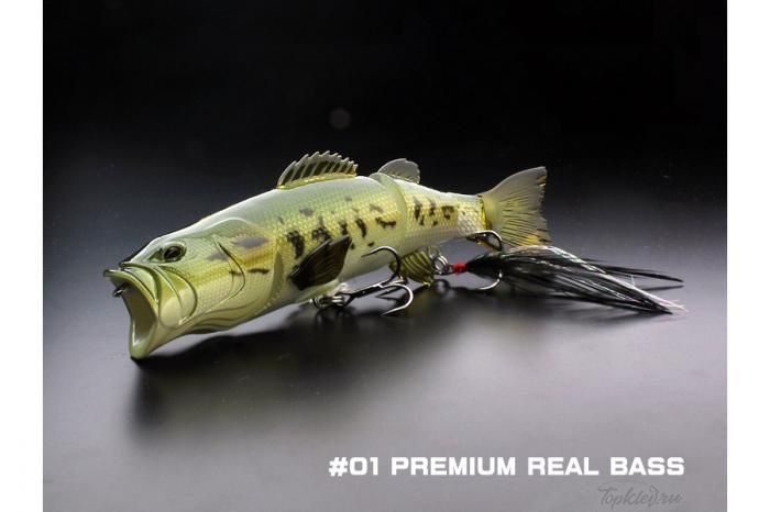 Воблер Little Jack Ikaku Premium 114mm #01 real bass