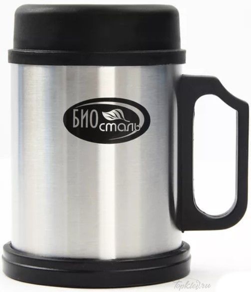Термокружка Biostal NМ-108 B 0,33л (крышка, пластиковая ручка ручка)