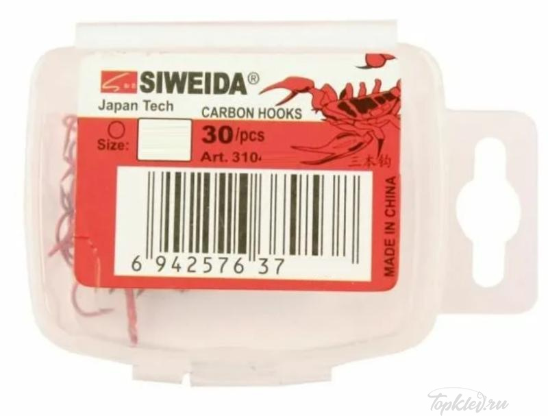 Крючок тройной Siweida "SCORPION" TREBLE №1/0 RED (30шт.) Крючок тройной Siweida "SCORPION" TREBLE №1/0 RED (30шт.)