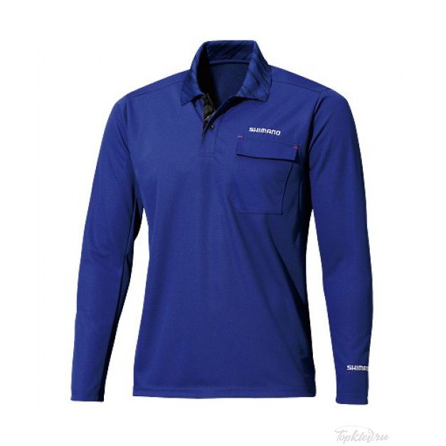 Футболка Shimano Polo Shirt SH-093N (синий) 2XL (EU. XL)