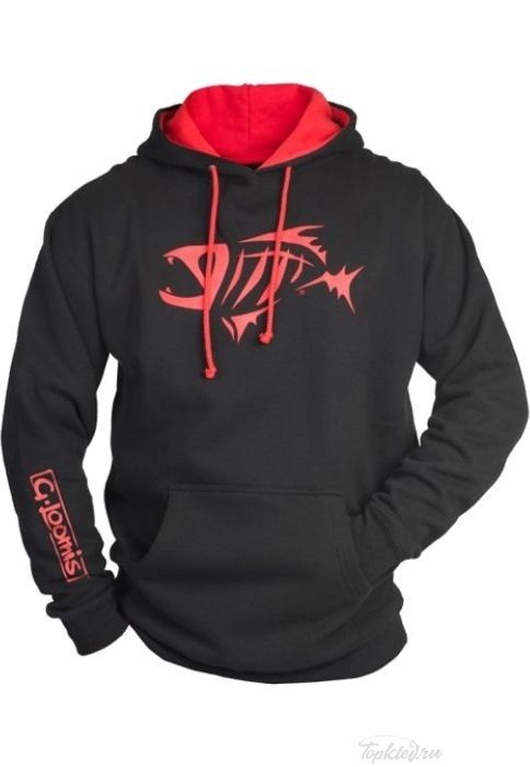 Толстовка с капюшоном G.Loomis 2-Tone Hoodie чёрно-красный XL