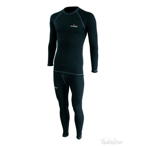 Комплект термобелья Woodland "Ultra Wool Thermo" (чёрный) р. S