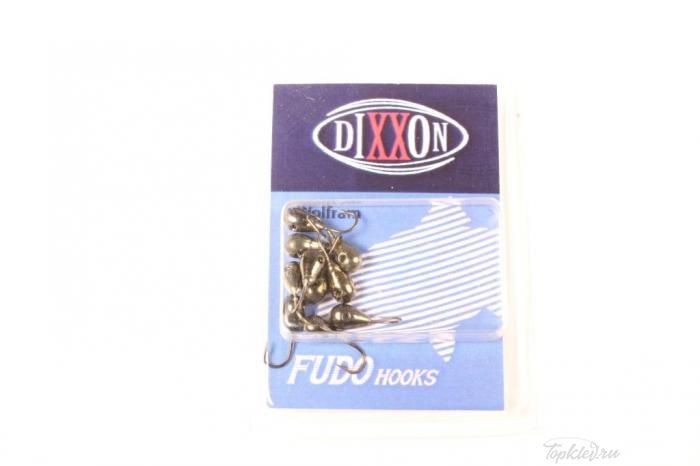 Мормышка вольфрамовая Dixxon-Rus Капля с отверстием d3,5, черный никель (10шт)