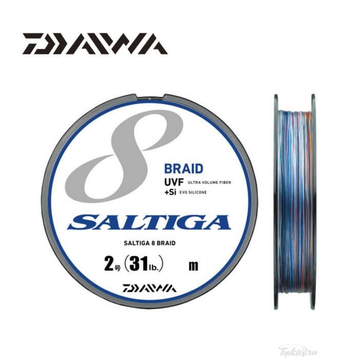 Шнур плетеный PE Daiwa - SALTIGA UVF 8+Si 400m #8 multicolor 97LB