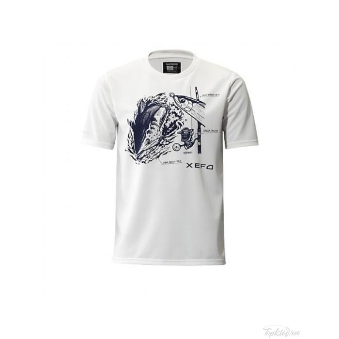 Футболка Shimano XEFO T-Shirts SH-296N (белый) M