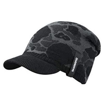 Шапка с козырьком Shimano CA-085T Чёрный камуфляж