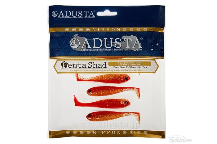 Приманка Adusta Penta shad 2" #116 Red Golden Shad