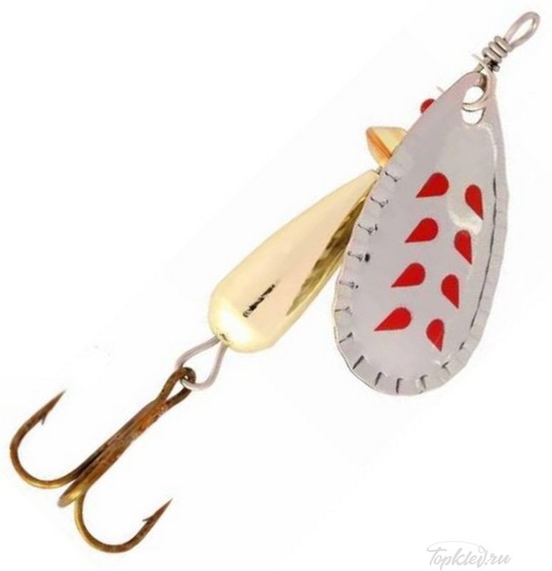 Блесна вращающаяся Abu Garcia Droppen 6g Silver/Red