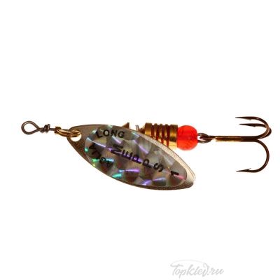 Блесна вращающаяся Mepps "Longue Rainbo AG" блистер №1