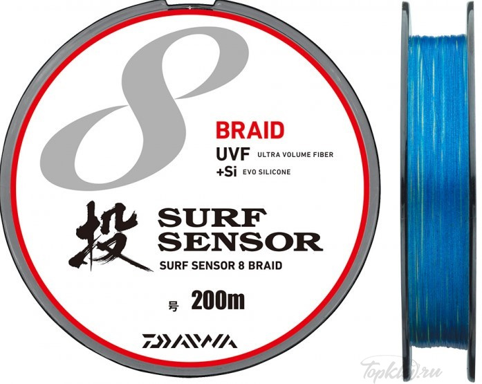 Шнур плетёный PE Daiwa - UVF SURF SENSOR X8 200m #0.8