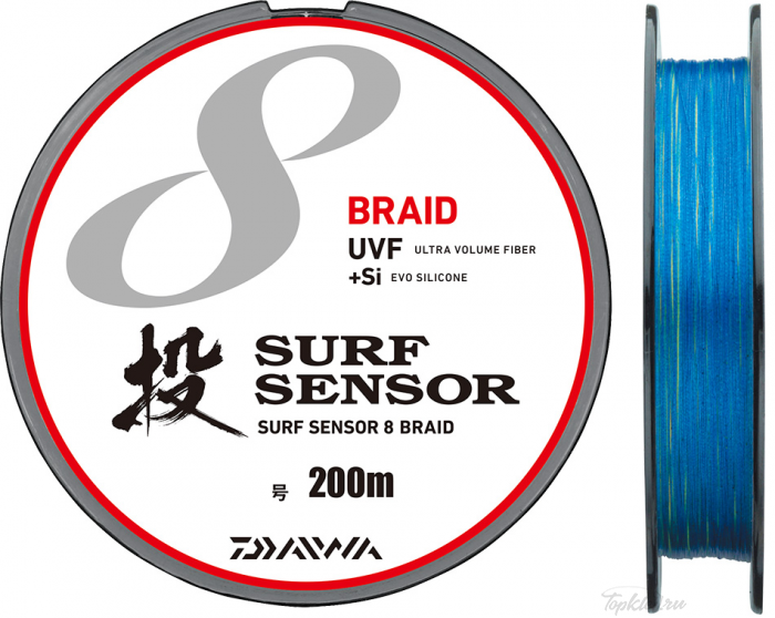 Шнур плетёный PE Daiwa - UVF SURF SENSOR X8 200m #1.2 Шнур плетёный PE Daiwa - UVF SURF SENSOR X8 200m #1.2
