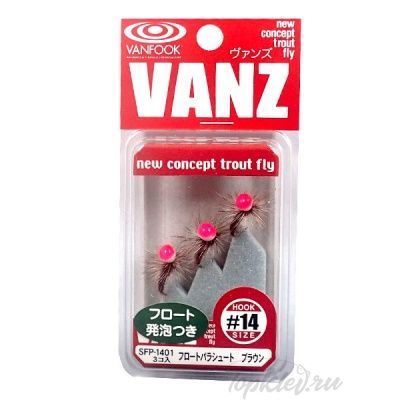 Набор Vanfook Super Float Dry Fly 1401 brown