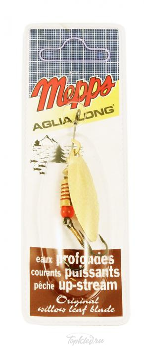 Блесна вращающаяся Mepps "Aglia Longue OR" блистер №2 (7г)