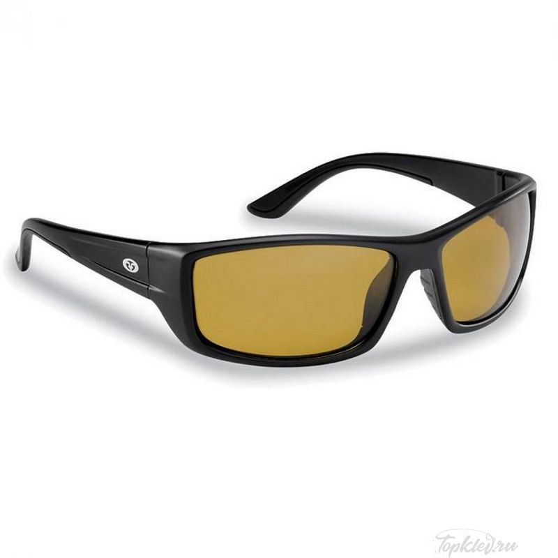 Очки Flying Fisherman 7719BY Buchanan, Matte Black, Yellow-Amber