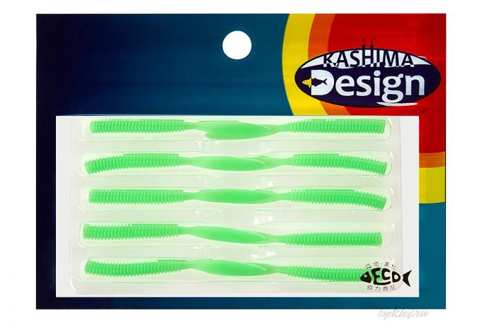 Приманка Kahara Aji Leech 1.9" #Light Green Luminous