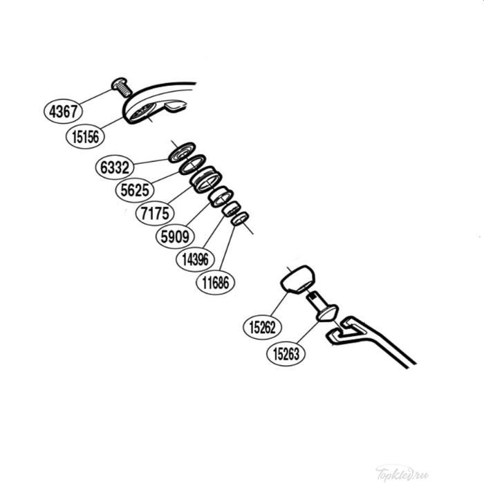 Запасная часть для катушки Shimano Line Roller Set набор ролика лесоукладывателя (PK0118)