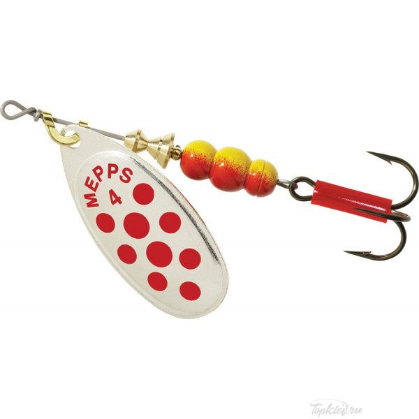Блесна вращающаяся Mepps Aglia PTS Red 5 S ( уп.5шт.)