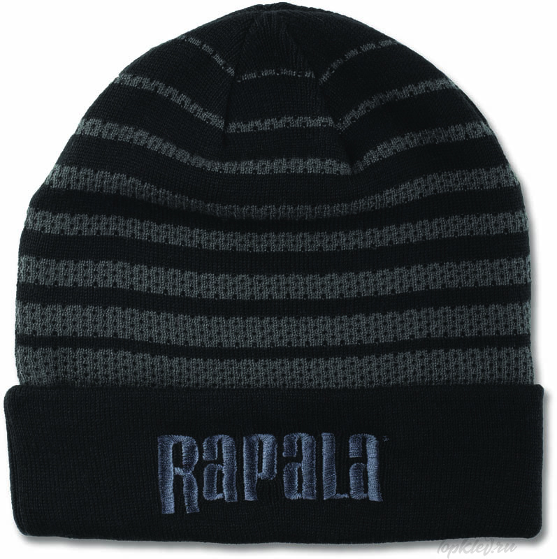 Шапка Rapala Cap #Чёрная с серым логотипом