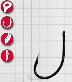 Крючок Gamakatsu A1 G-Carp Super №4 (10шт.)