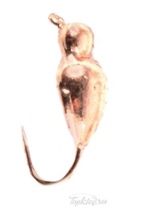Мормышка вольфрамовая Dixxon-Rus Клоп + шар с ушком M, медь (10шт)