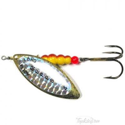 Блесна вращающаяся Mepps "Longue Rainbo OR" блистер №4
