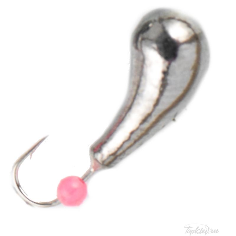 Мормышка вольфрамовая Dixxon DS Fishing Чесночинка с отверстием d5,0, черный никель (5 шт)