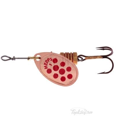 Блесна вращающаяся Mepps "Aglia PTS Rouges CU" блистер №3 (6,5г)