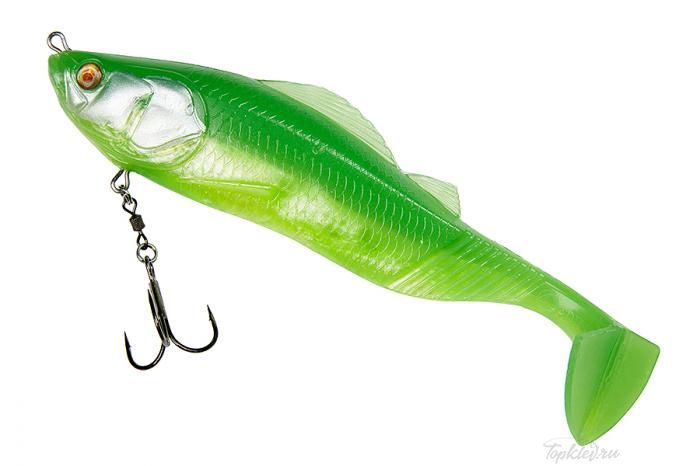 Приманка Adusta Pick tail swimmer 6" #201 Green Chart Shad