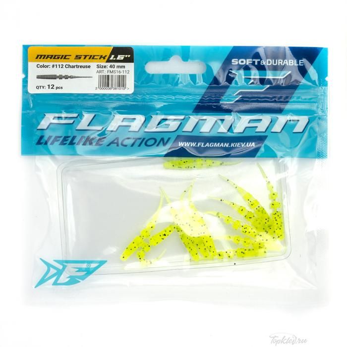 Слаг Flagman Magic Stick 1,6'' #112 Chartreuse