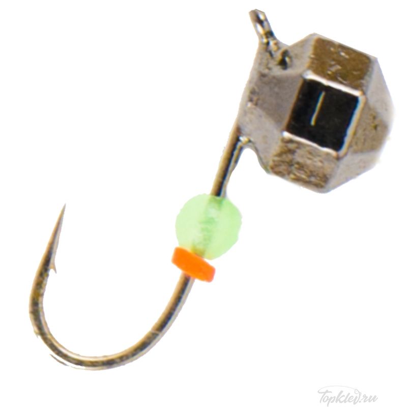 Мормышка вольфрамовая Dixxon DS Fishing Шар с большими гранями с ушком d6,5, черный никель (5 шт)