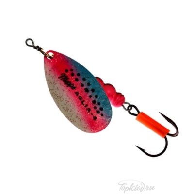Блесна вращающаяся Mepps "Aglia RAINBOW TROUT" №1 (3,5г) на подложке 1 шт.