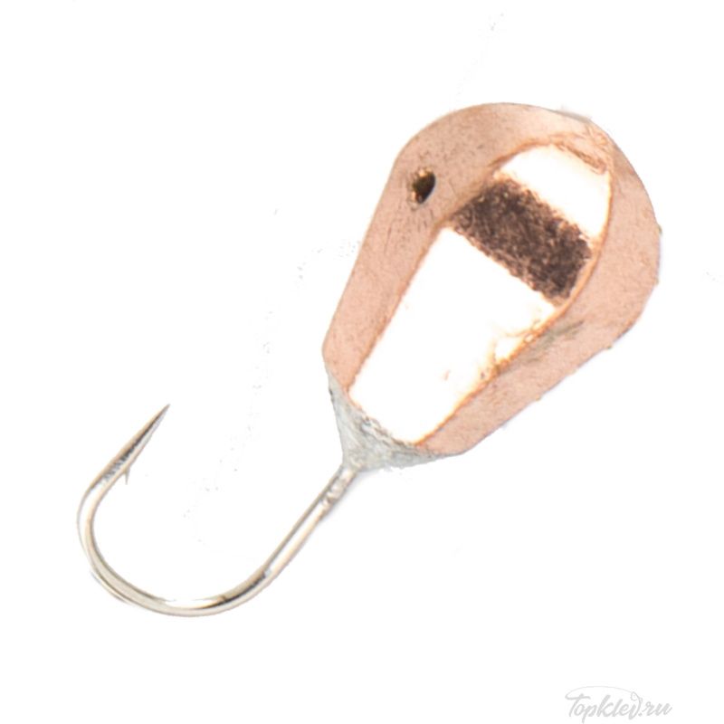 Мормышка вольфрамовая Dixxon DS Fishing Капля граненая с отверстием d6,0, медь (5 шт)