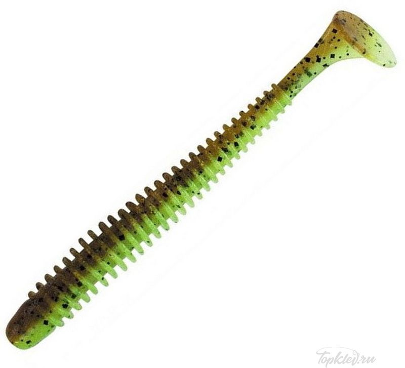 Приманка силиконовая Keitech Swing Impact 3.5" #401 Green Pumpkin Chart