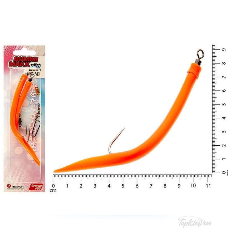 Оснастка Higashi Gummi Makk rig SB2 #05 Orange #8-0