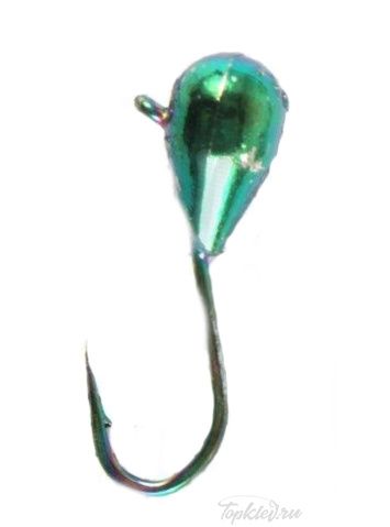 Мормышка вольфрамовая Dixxon-Rus Капля с ушком d2,5, бензин (10шт)