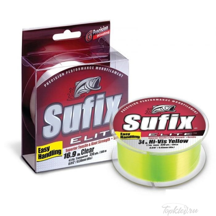 Леска Sufix Elite x10 прозрачная 100м 0.33мм