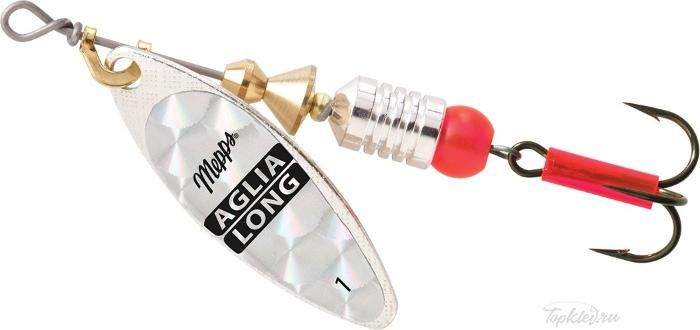 Блесна вращающаяся Mepps "Longue Rainbo AG" блистер №2