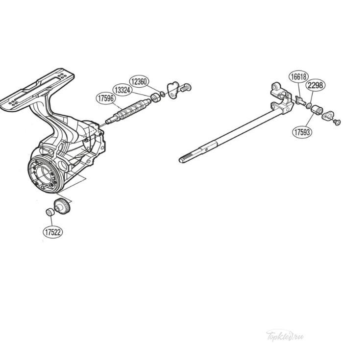 Запасная часть для катушки Shimano Oscillation Set набор для бесконечного винта (PK0352)