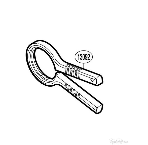 Запасная часть для катушки Knob Wrench (Accessory) ключ пластиковый для откручивания заднефрикционных катушек (RD13092)